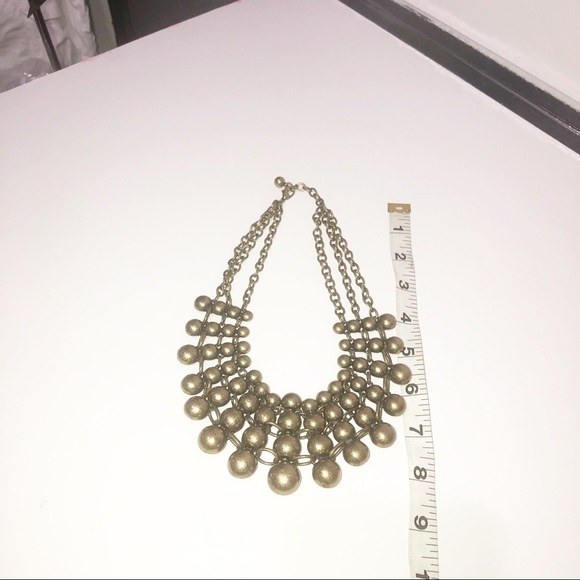 Stunning costume jewlery and unusual bronze half bead necklace. - Picture 3 of 3